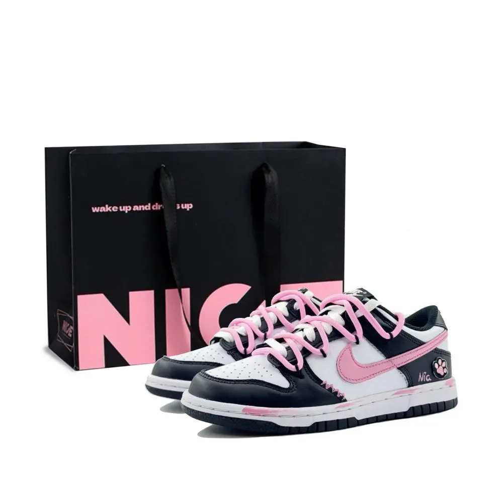 Nike Dunk Skateboard Shoes Unisex Low top Peach Blossom Pink