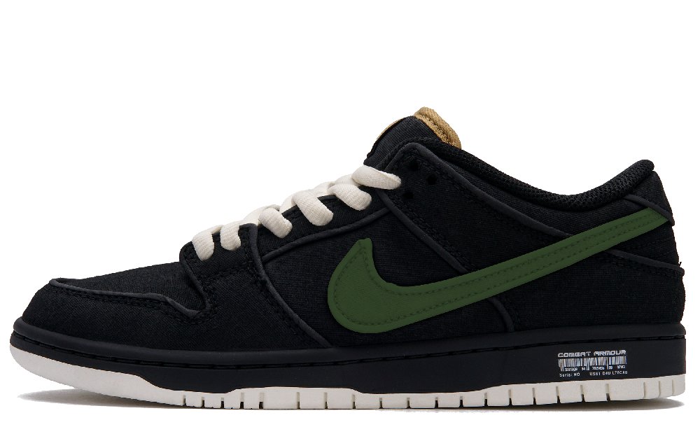 Nike Dunk SB Slip Resistant Cushioning Abrasion Resistant Low Top Skateboard Shoes Unisex Black Green