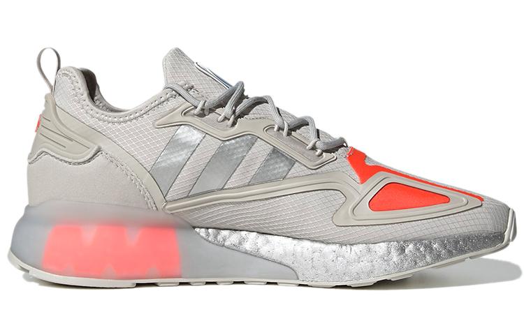 Adidas Zx 2K Boost Grey One Solar Red купить в интернет-магазине Yoocart с быстрой доставкой по России.