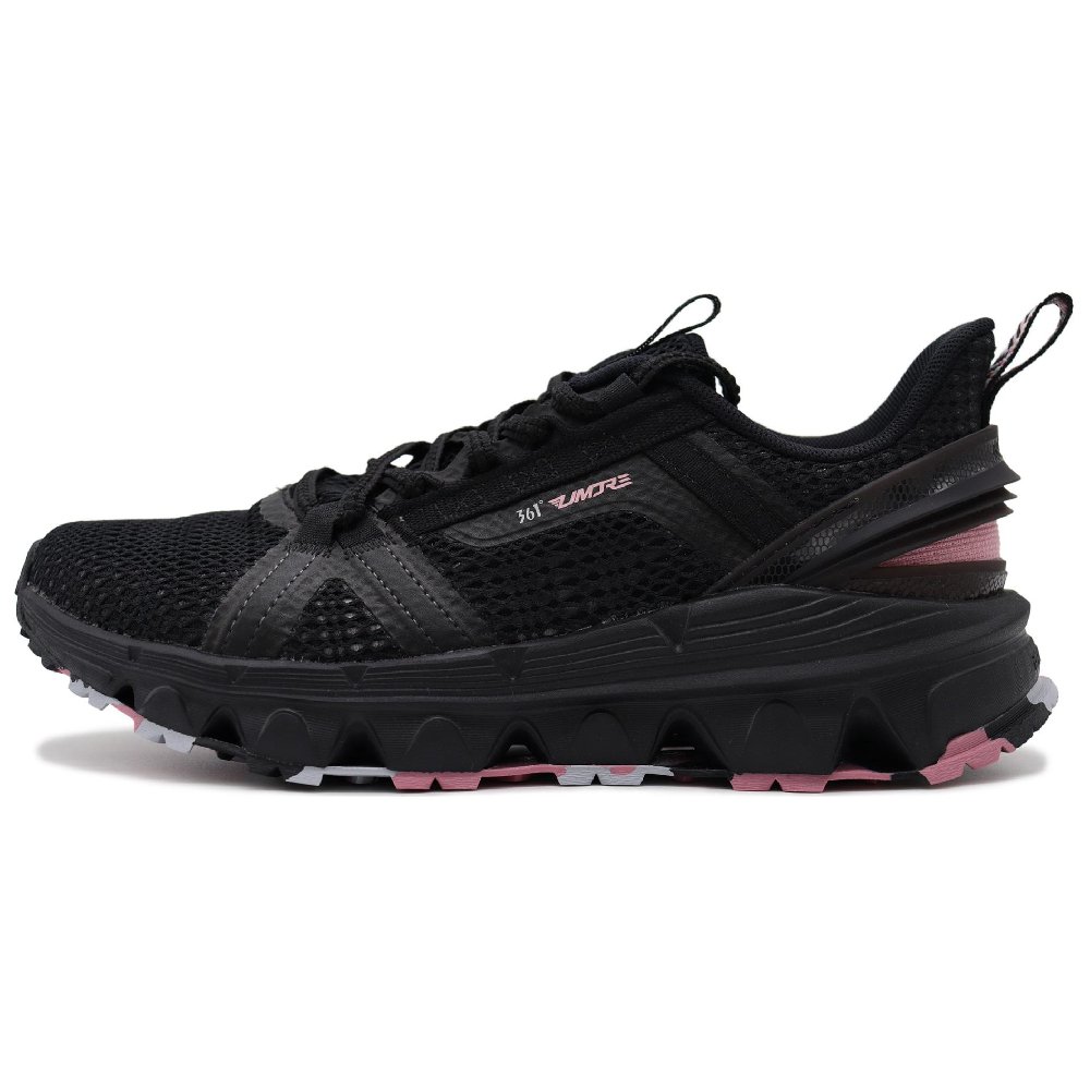 361° Anti-Slip Wear-Resistant River Trekking Shoes Women's Black Pink