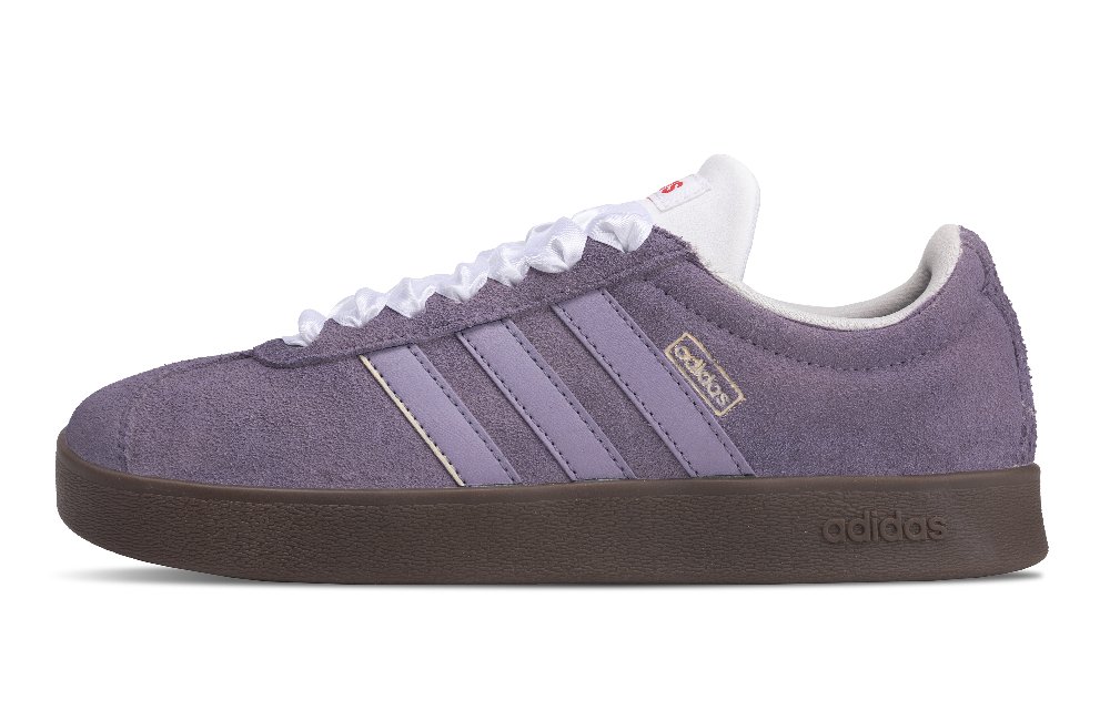 Adidas VL COURT 2.0 Wear-Resistant Low-Top Skateboard Shoes Unisex Purple
