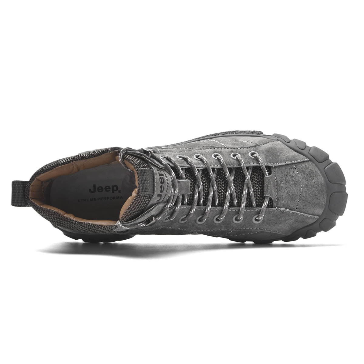 Jeep Mid Top Outdoor Shoes Men's Gray купить в интернет-магазине Yoocart с быстрой доставкой по России.