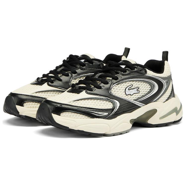 LACOSTE Wear-Resistant Low-Top Casual Shoes Women's Beige Black купить в интернет-магазине Yoocart с быстрой доставкой по России.