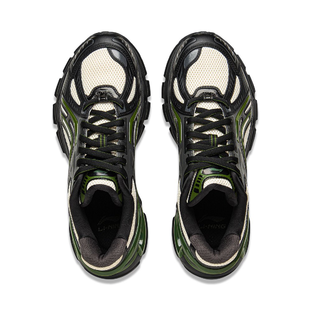 LiNing Furious Rider BOW Support Wear-Resistant Slip-Resistant Low-Top Casual Shoes Men's Black Beige Green