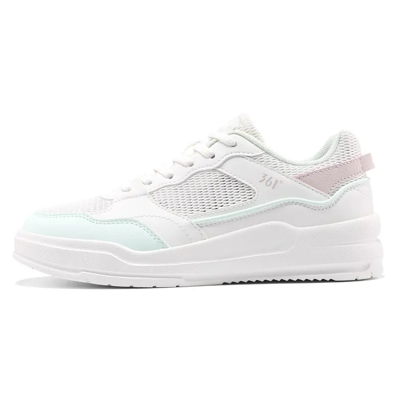 361° Anti Slip Wear Resistant Low Top Skateboard Shoes Women's White Green Pink купить в интернет-магазине Yoocart с быстрой доставкой по России.