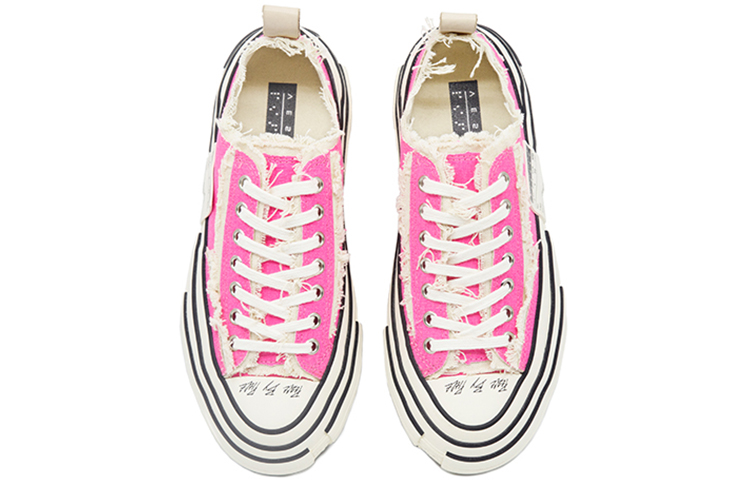 XVESSEL Skateboard Shoes Women's Low-Top Candy Pink/Neon Pink