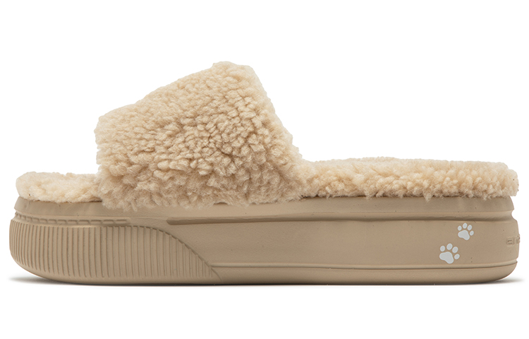 361° Quiet Abrasion Resistant Slide Slippers Women's Apricot Tea Brown
