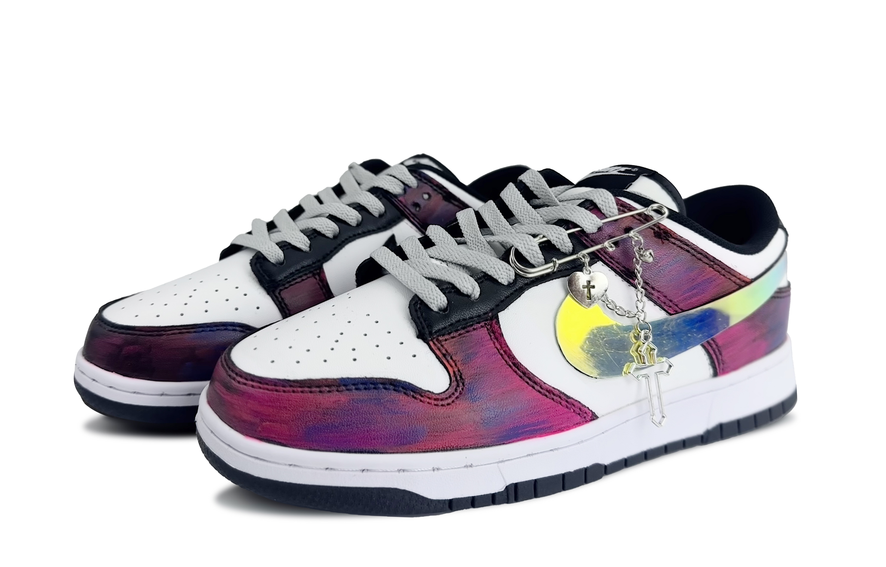 Nike Dunk Laser Enchantress Abrasion Resistant Low Top Skateboard Shoes Unisex Black Pink купить в интернет-магазине Yoocart с быстрой доставкой по России.