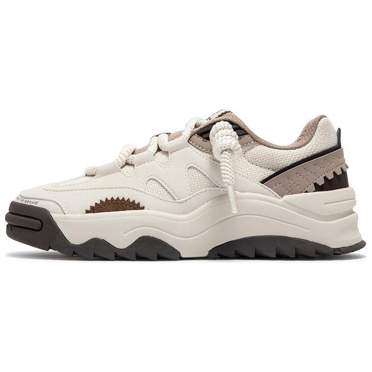 361° Durable Breathable Low-Top Skateboard Shoes Women's Beige Umber