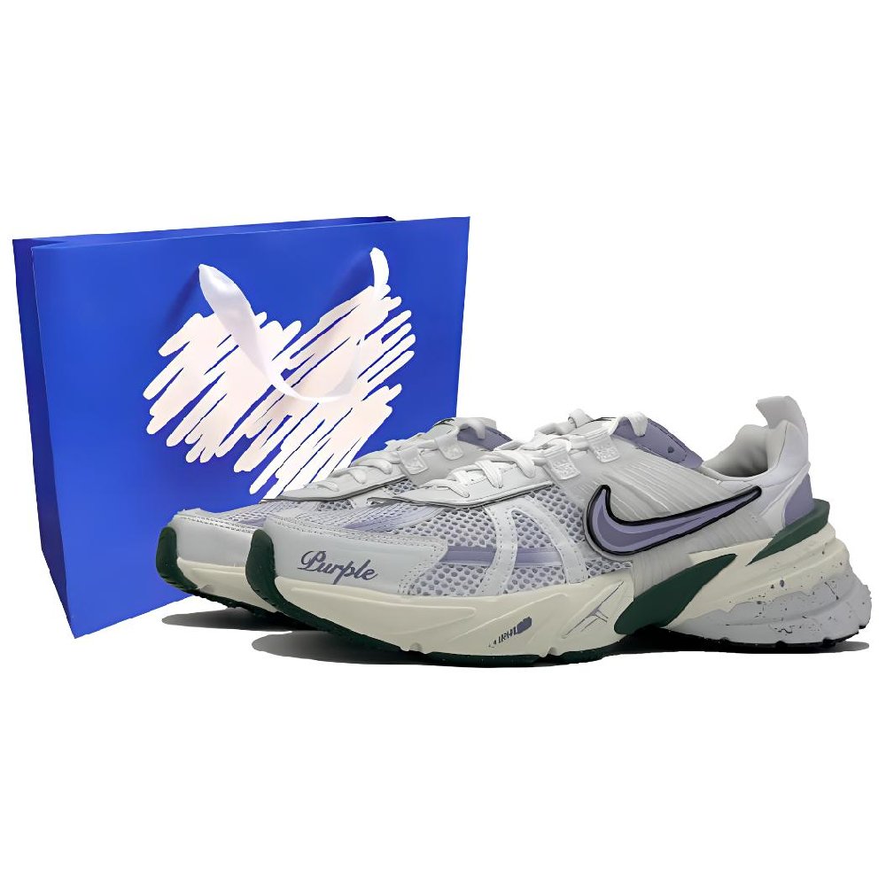 Nike V2K Run Low-Top Running Shoes Unisex Purple