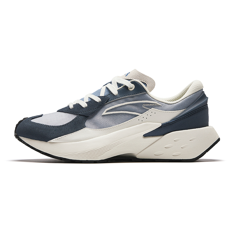 Anta Rock Sugar 4 Anti-Slip Wear-Resistant Low-Top Casual Shoes Men's Blue Gray White