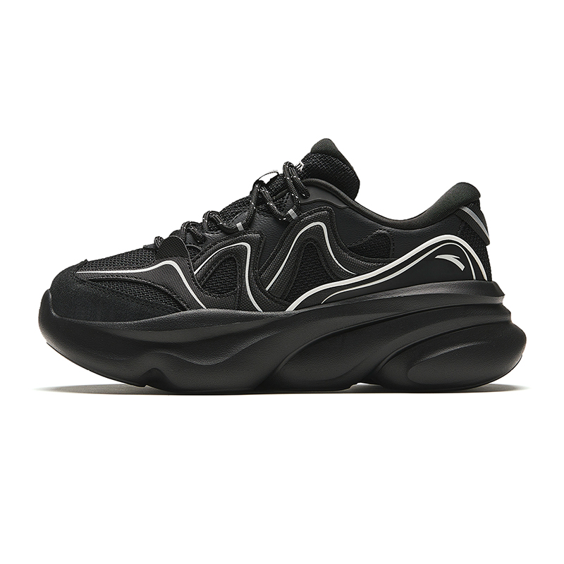 Anta Meowth Abrasion Resistant Low Top Casual Shoes Women's Black