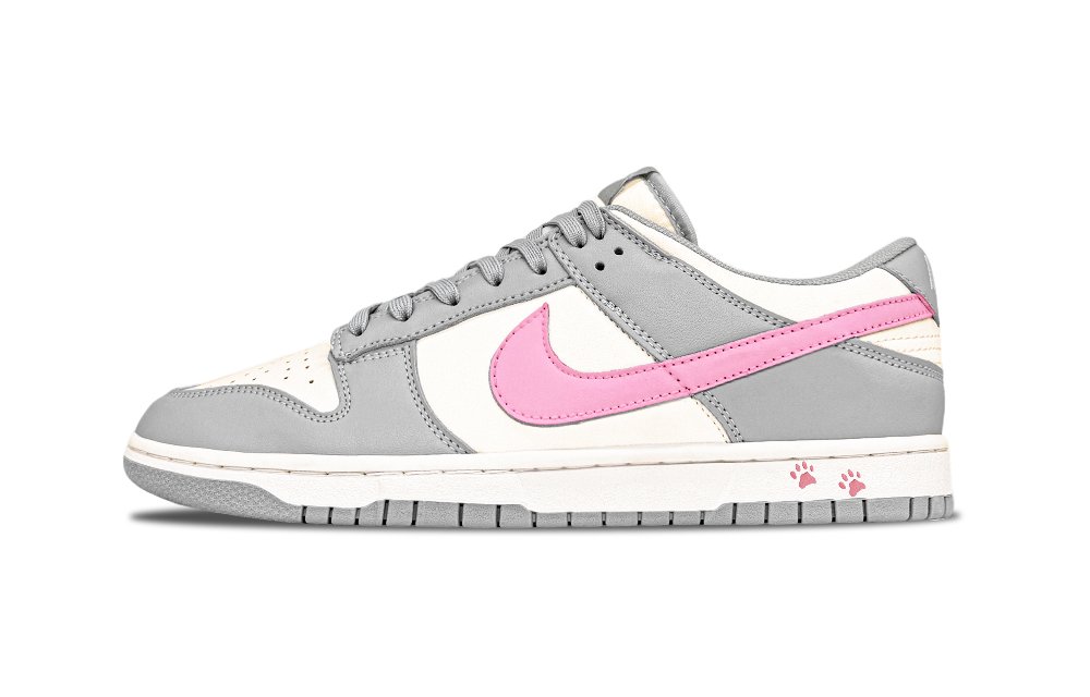 Nike Dunk Half Sugar Planet Abrasion Resistant Low Top Skateboard Shoes Women's Gray Pink