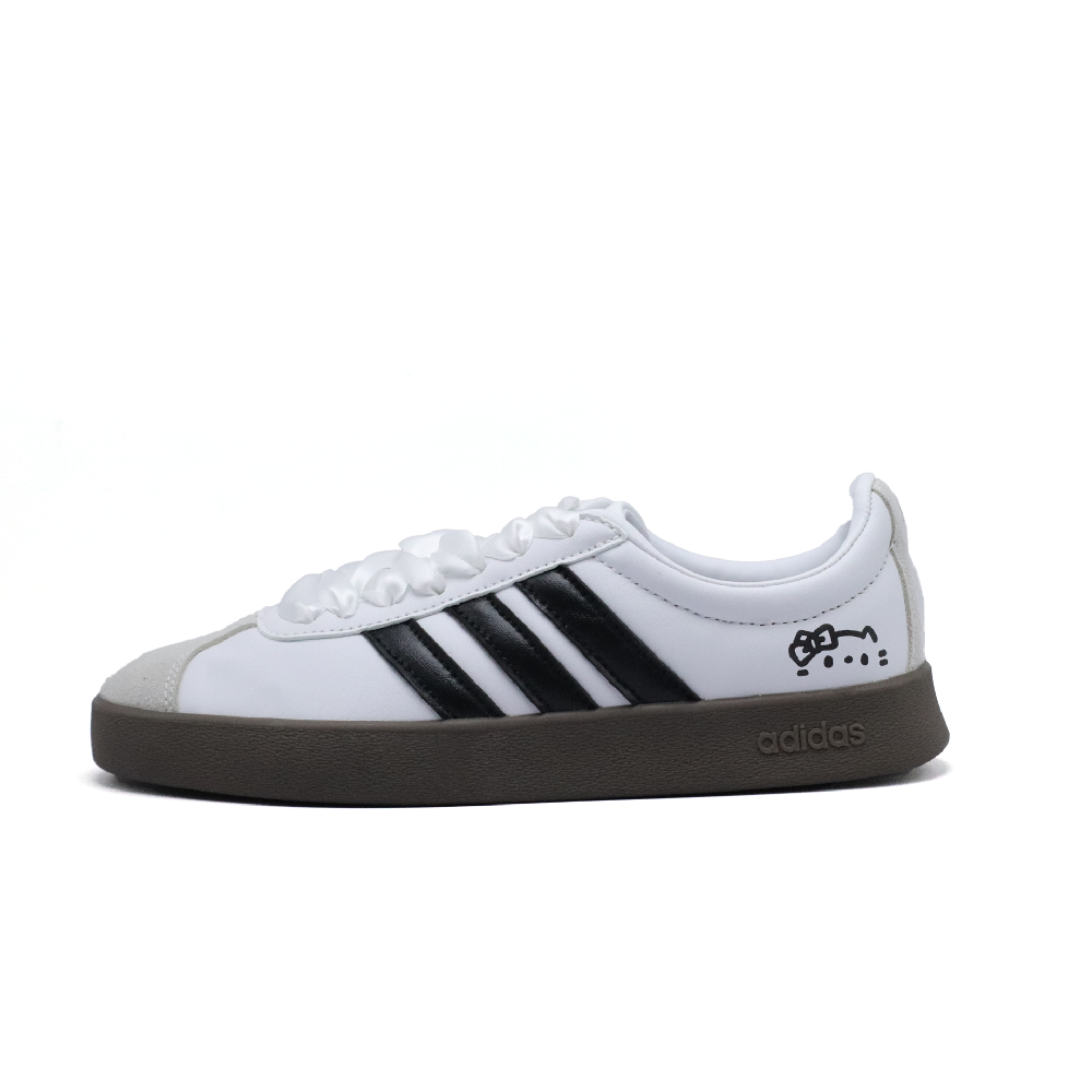 Adidas Vl Court Classic Black White Meowth Low Top Skateboard Shoes Women's White