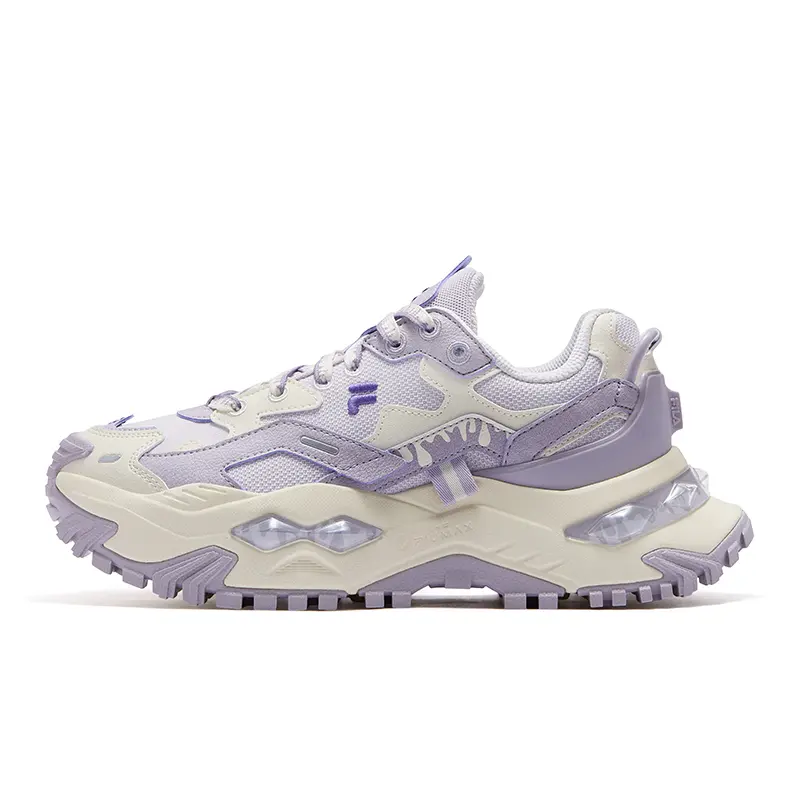 FILA FUSION BIANCO Low Top Chunky Sneakers Women's Romantic Purple