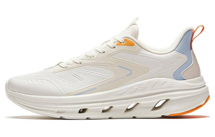 Anta Abrasion Resistant Low Top Sprint Running Shoes Women's White Orange