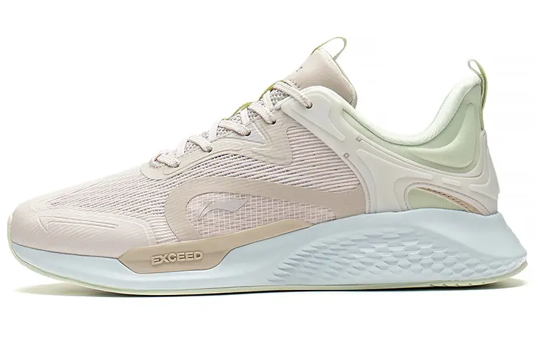 LINING Casual Shoes Men's Low top White Sand Gray/Cloud Rain Gray