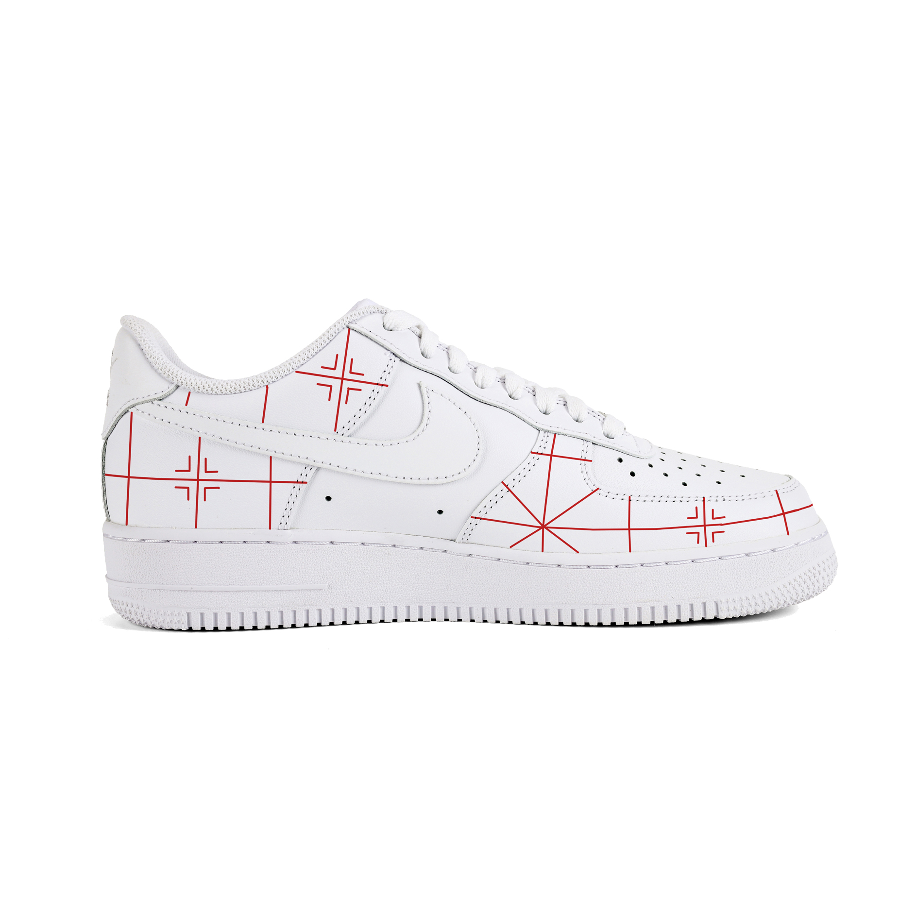 Nike Air Force 1 Air Force 1 Low-Top Skateboard Shoes Men White Red купить в интернет-магазине Yoocart с быстрой доставкой по России.
