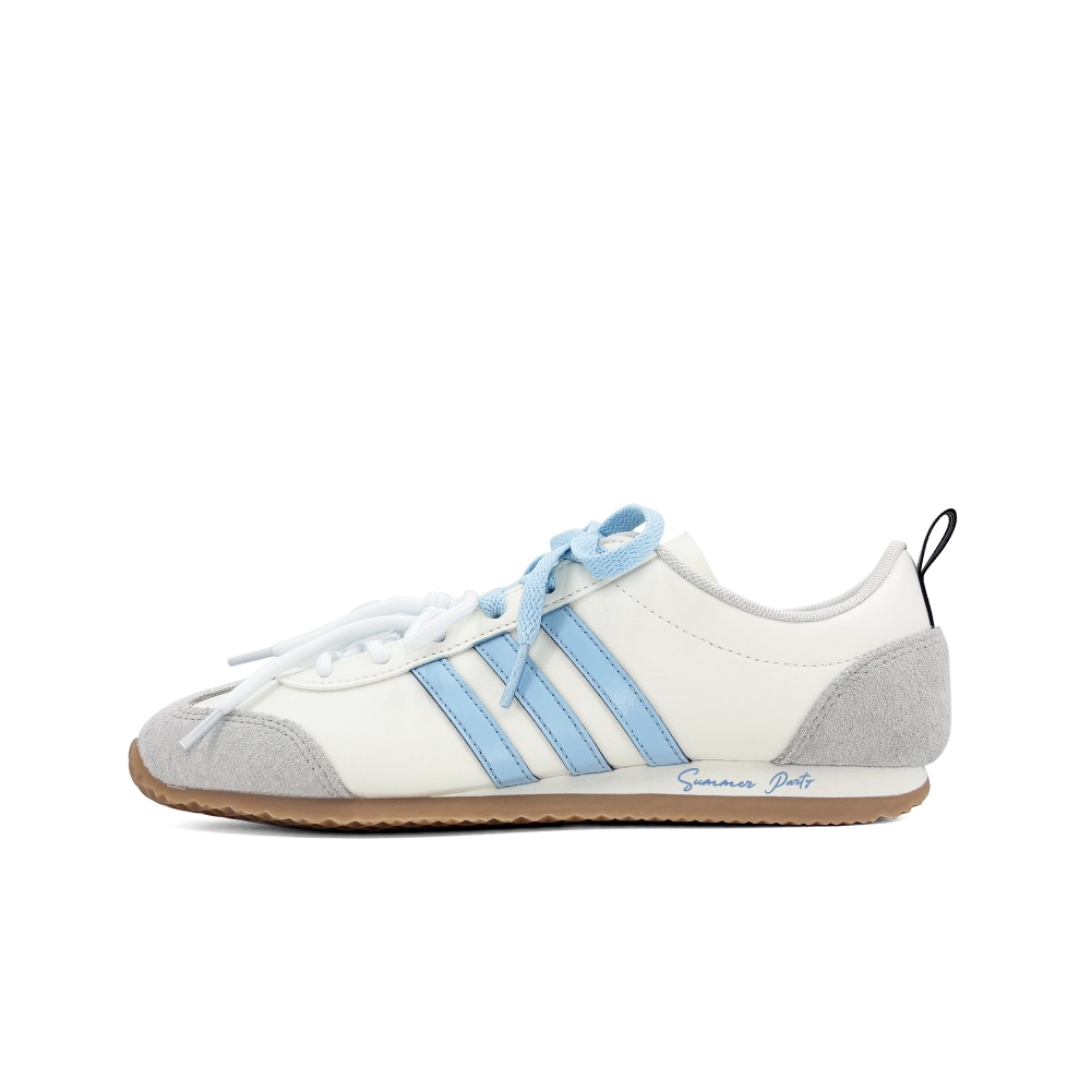 Adidas VS JOG 2.0 Abrasion Resistant Low Top Casual Shoes Unisex Light Blue