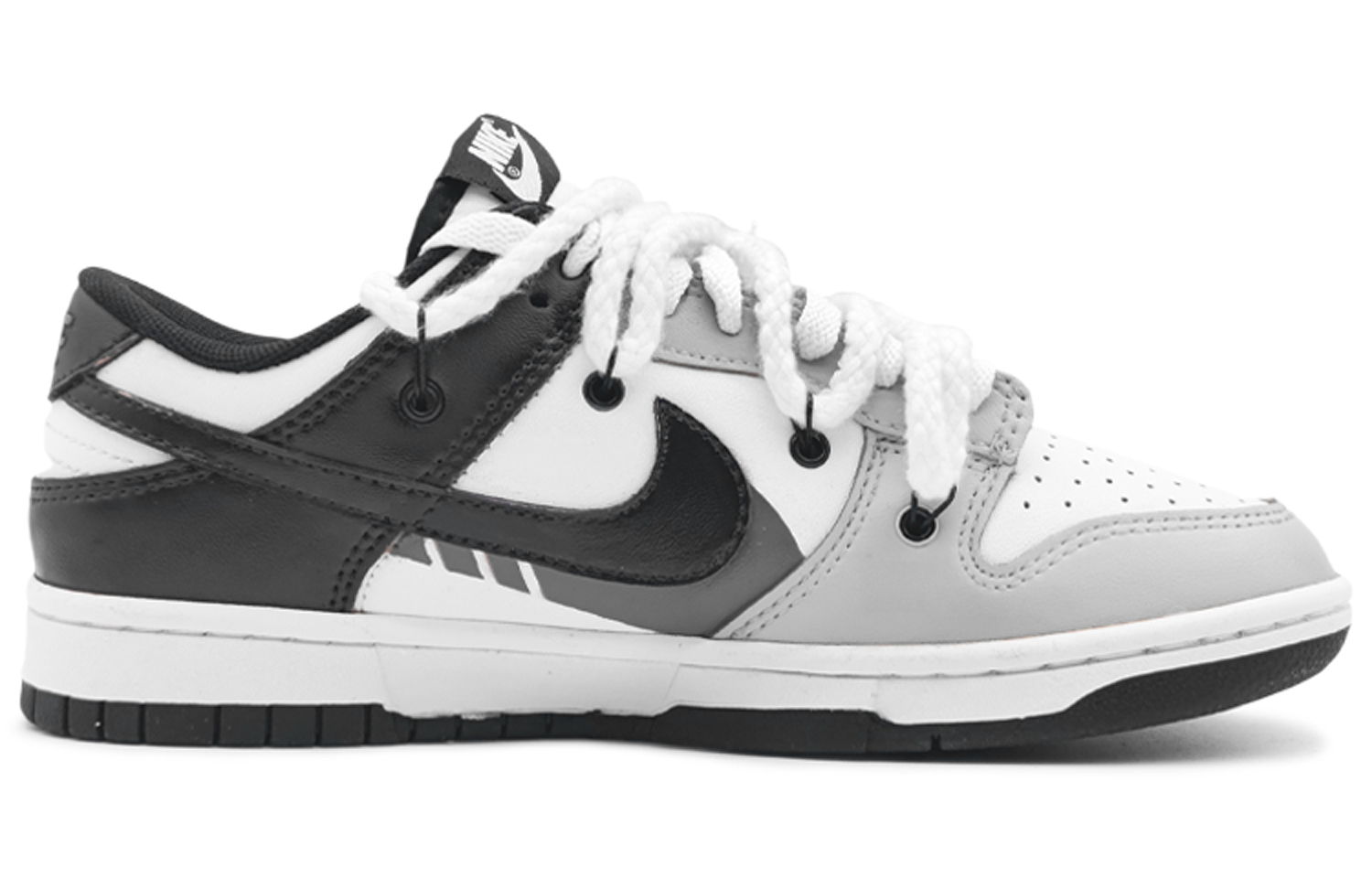 Nike Dunk Low 'Black' Panda Low-Top Skateboard Shoes GS Silver Gray купить в интернет-магазине Yoocart с быстрой доставкой по России.