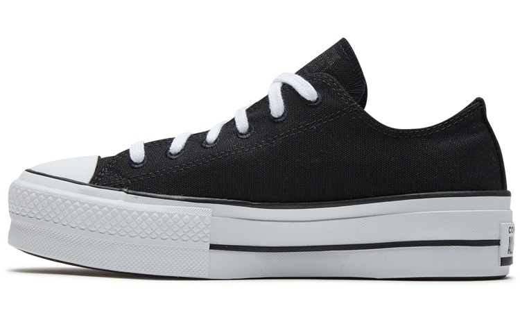 Converse Taylor All Star Lift Renew Canvas Thick Sole Black White Women's