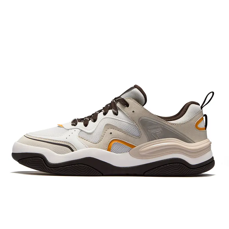 FILA FUSION KICK III Skateboarding Shoes Low Top Skateboard Shoes Men's Birch Brown