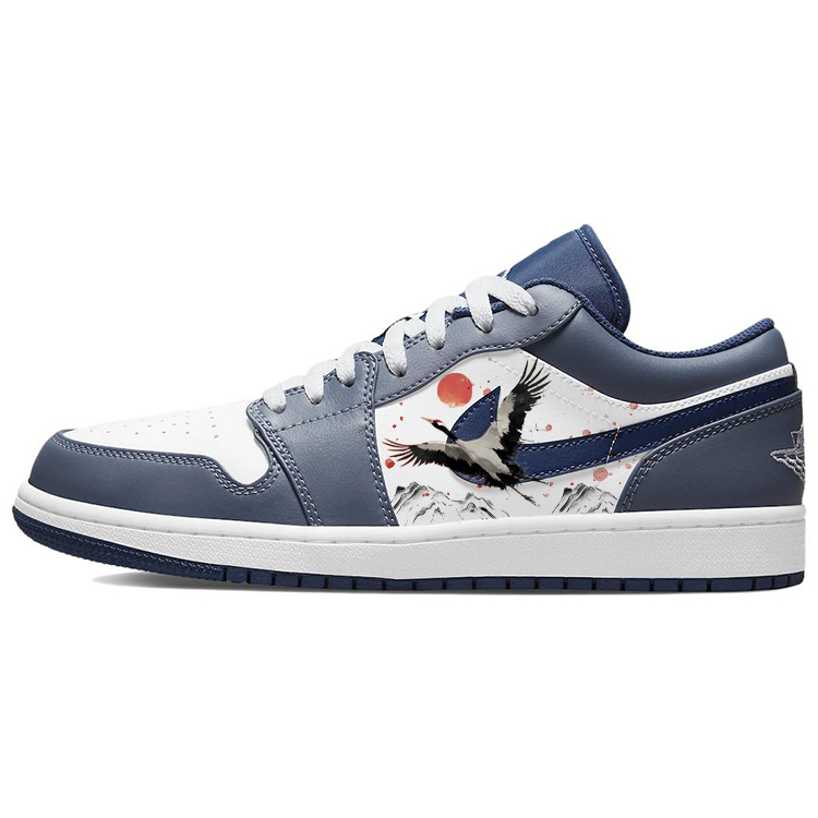 Jordan Air Jordan 1 Vintage Basketball Shoes Men's Low top Blue/White