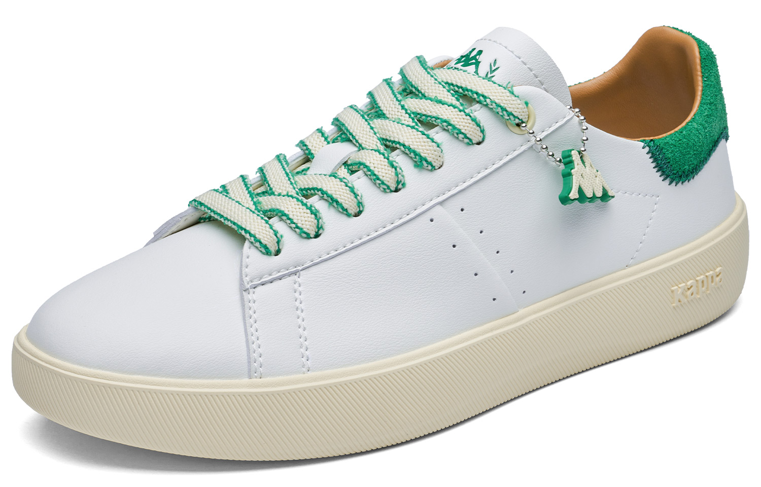 Kappa Back to Back Anti Slip Wear Resistant Low Top Skateboard Shoes Women's Classic White Grass Green купить в интернет-магазине Yoocart с быстрой доставкой по России.