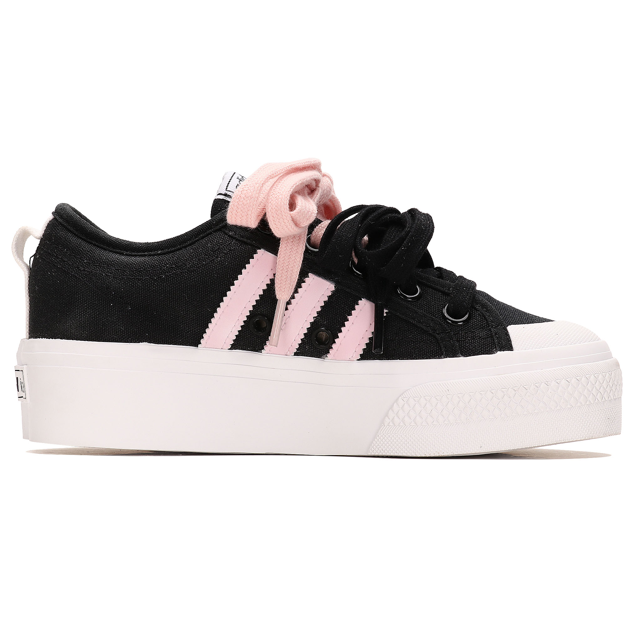Adidas Originals Nizza Platform Slip Resistant Low top Skateboard Shoes Women's Black Pink купить в интернет-магазине Yoocart с быстрой доставкой по России.