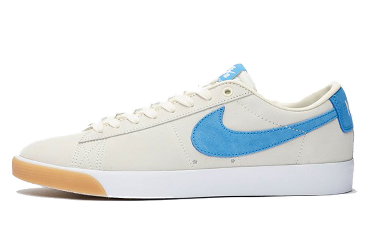 Nike Sb Blazer Low Pale Ivory Pacific Blue