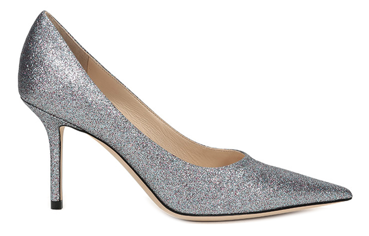 Jimmy Choo Love High Heels Women's Silver