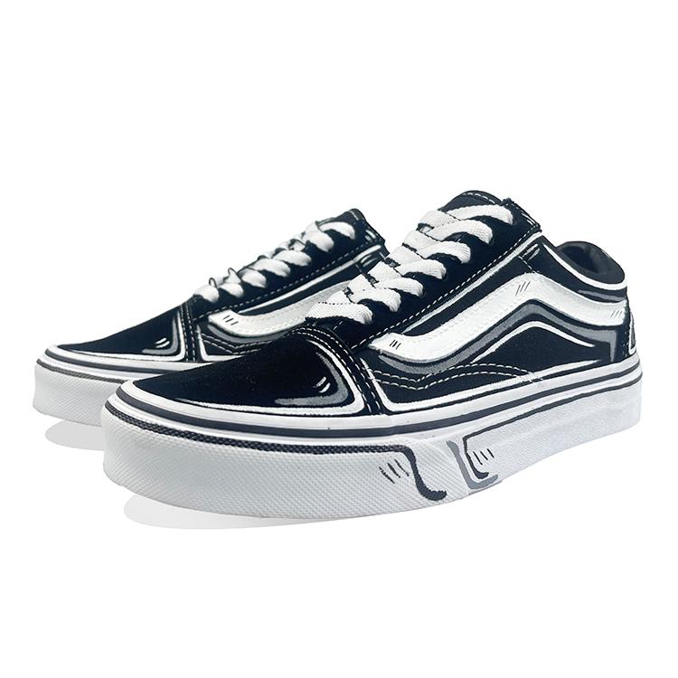 Vans Old Skool Black Lightweight Low-Top Skateboard Shoes Unisex Black White купить в интернет-магазине Yoocart с быстрой доставкой по России.