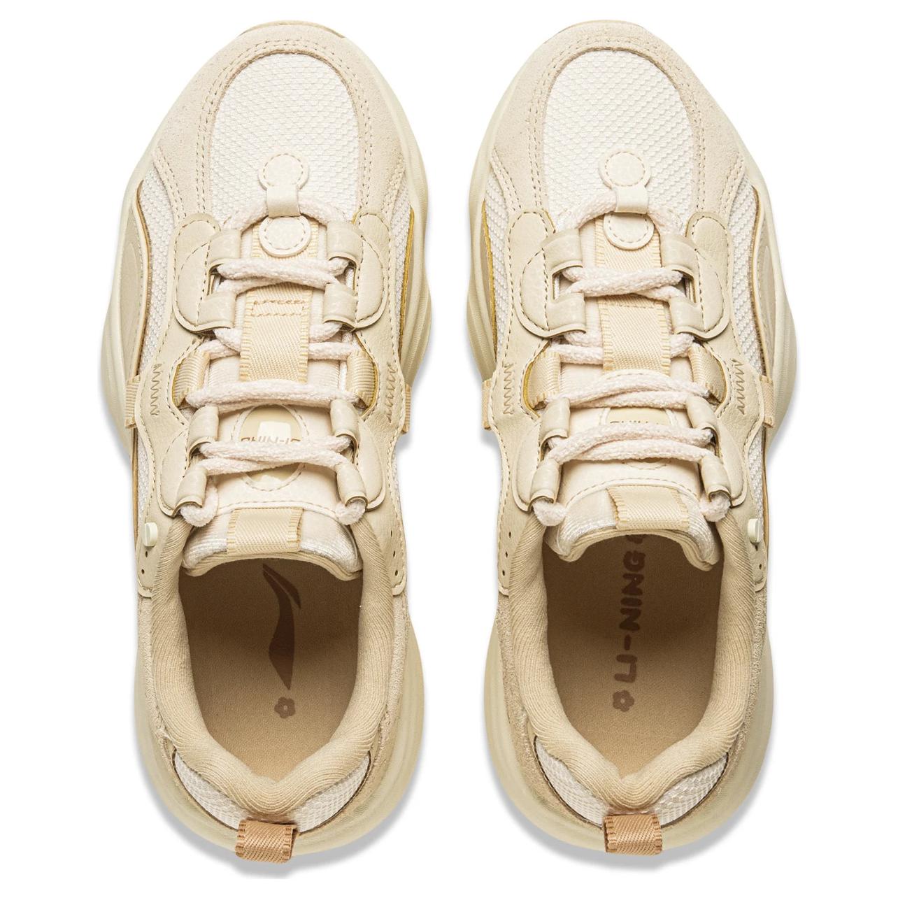 LiNing Anti Slip Wear Resistant Low Top Running Shoes Women's Yellow Beige купить в интернет-магазине Yoocart с быстрой доставкой по России.