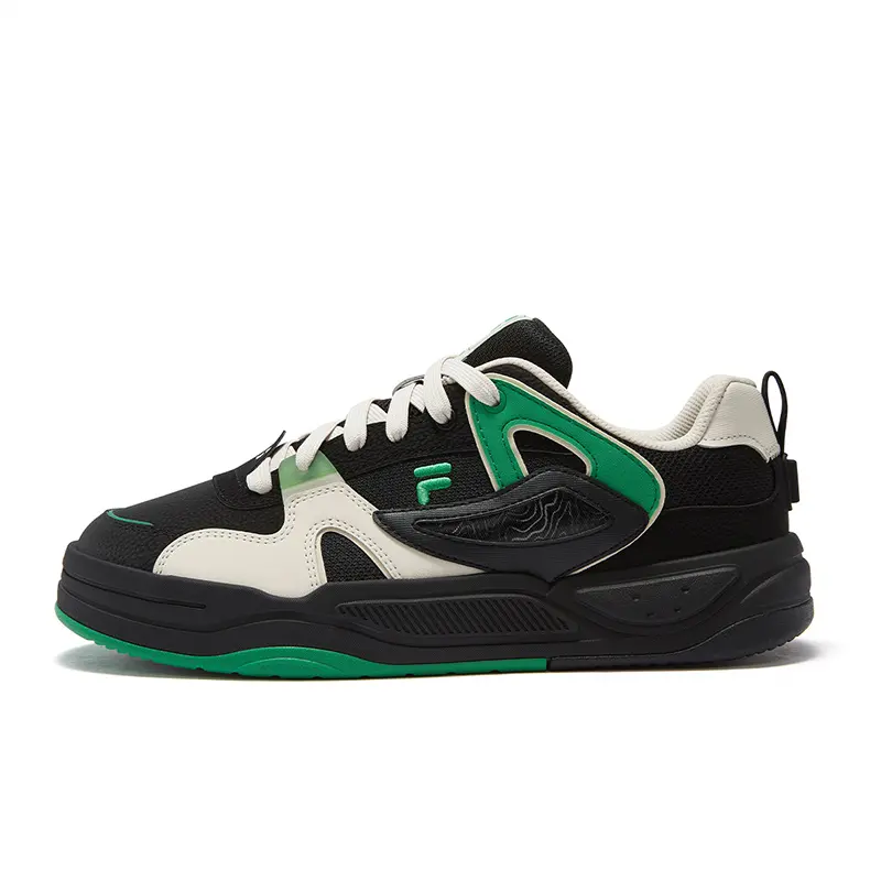 FILA FUSION BANK II Low Top Skateboard Shoes Men's Black Green