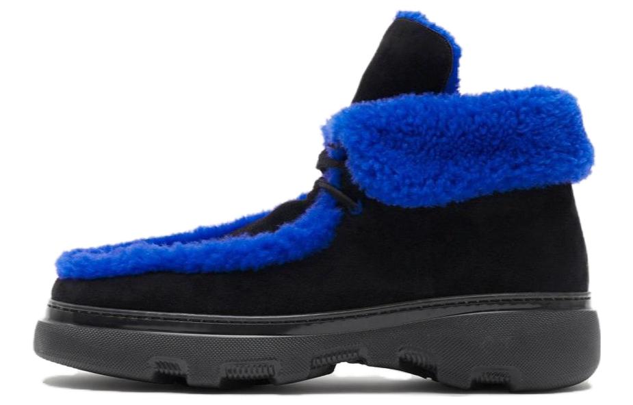 Burberry Creeper High-Top Casual Shoes Men's Black