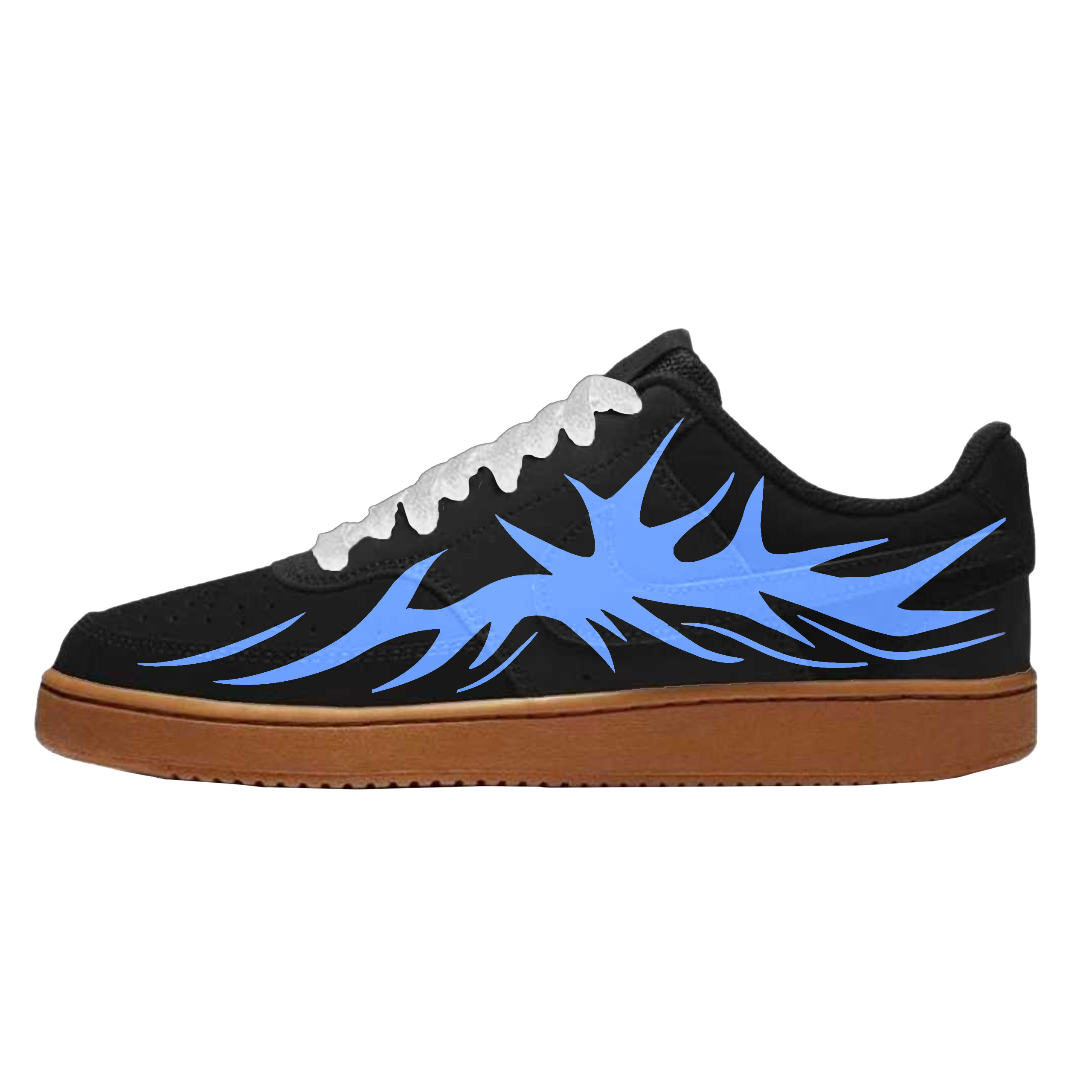 Nike Court Vision 1 Skateboard Shoes Men's Low top Black, Blue