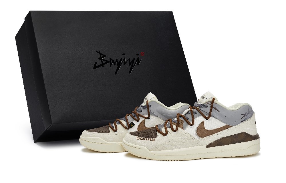 Jordan Stadium 90 Casual Shoes Men's Low top Gray/Brown