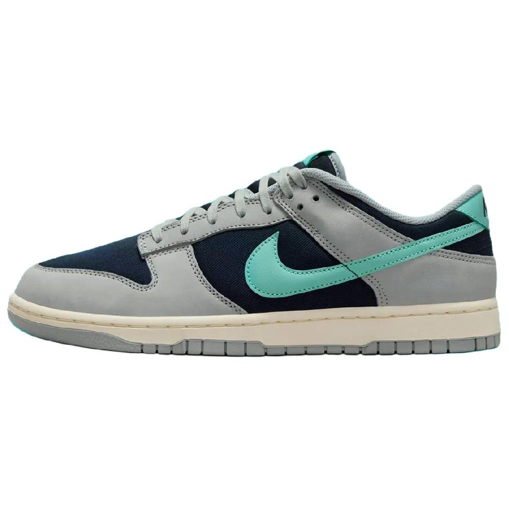 Nike Dunk Anti Slip Wear Resistant Low Top Skateboard Shoes Unisex Gray Blue