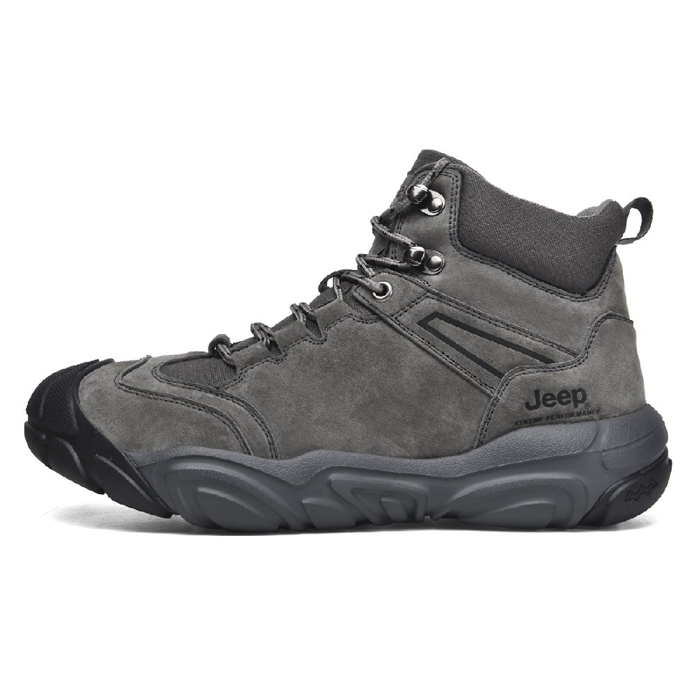 Jeep High Top Outdoor Shoes Men's Gray