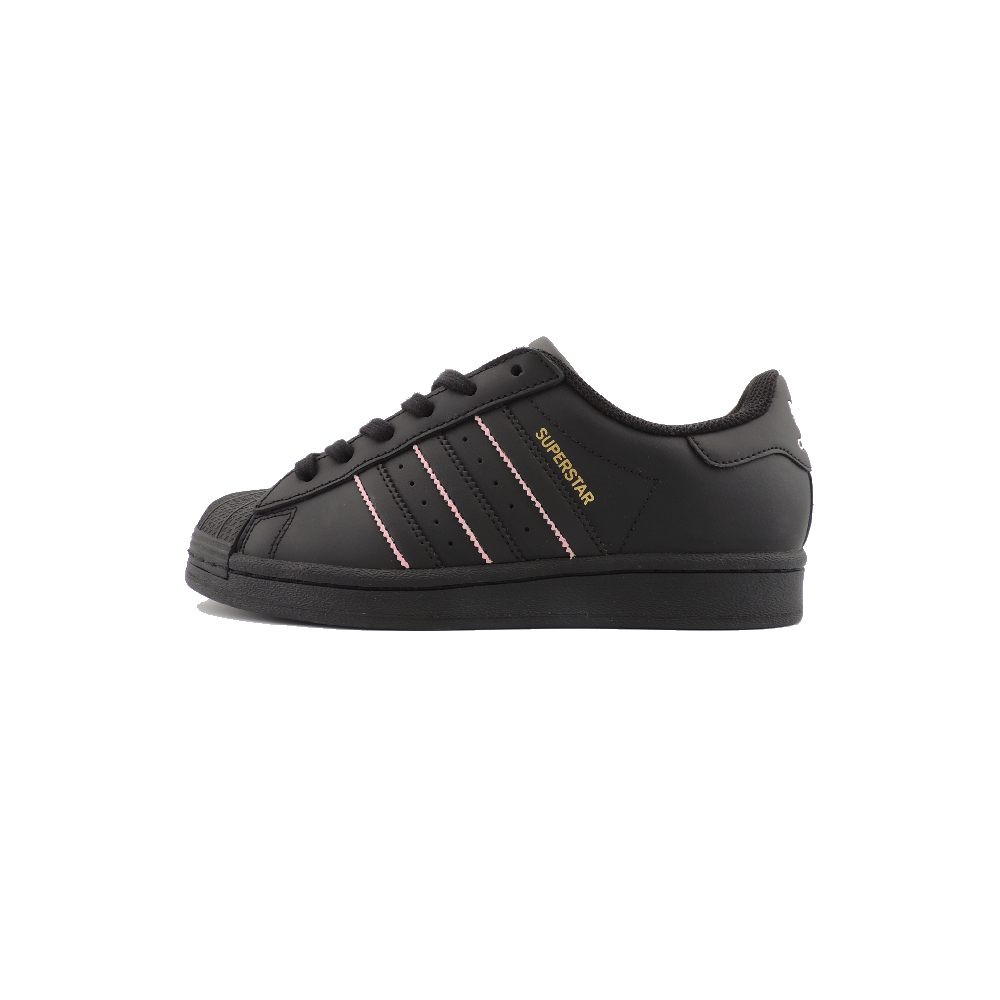 Adidas Originals SUPERSTAR Peach Oolong Slip Resistant Low Top Skateboard Shoes Unisex Black Pink