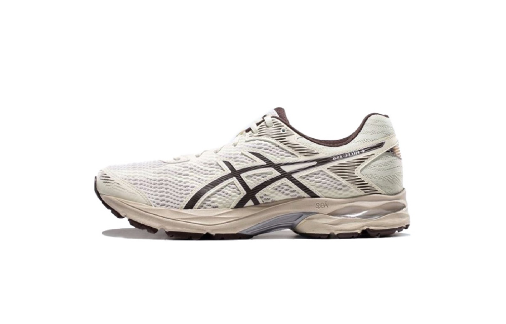 Asics Gel-Flux 4 Slip-Resistant Low-Top Running Shoes Unisex Beige Brown