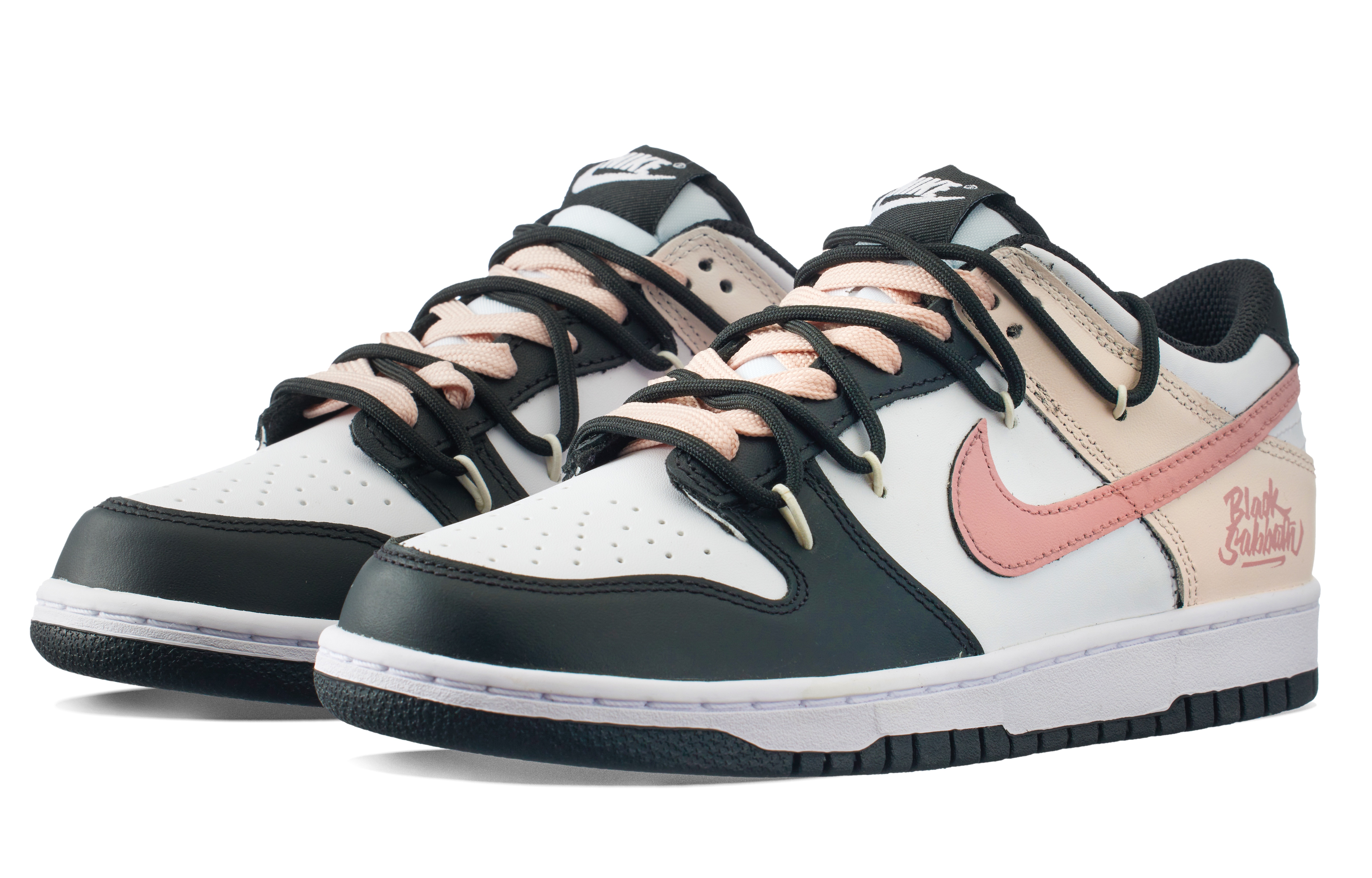 Nike Dunk White Peach Summer Low-Top Skateboard Shoes Women's Black Pink купить в интернет-магазине Yoocart с быстрой доставкой по России.
