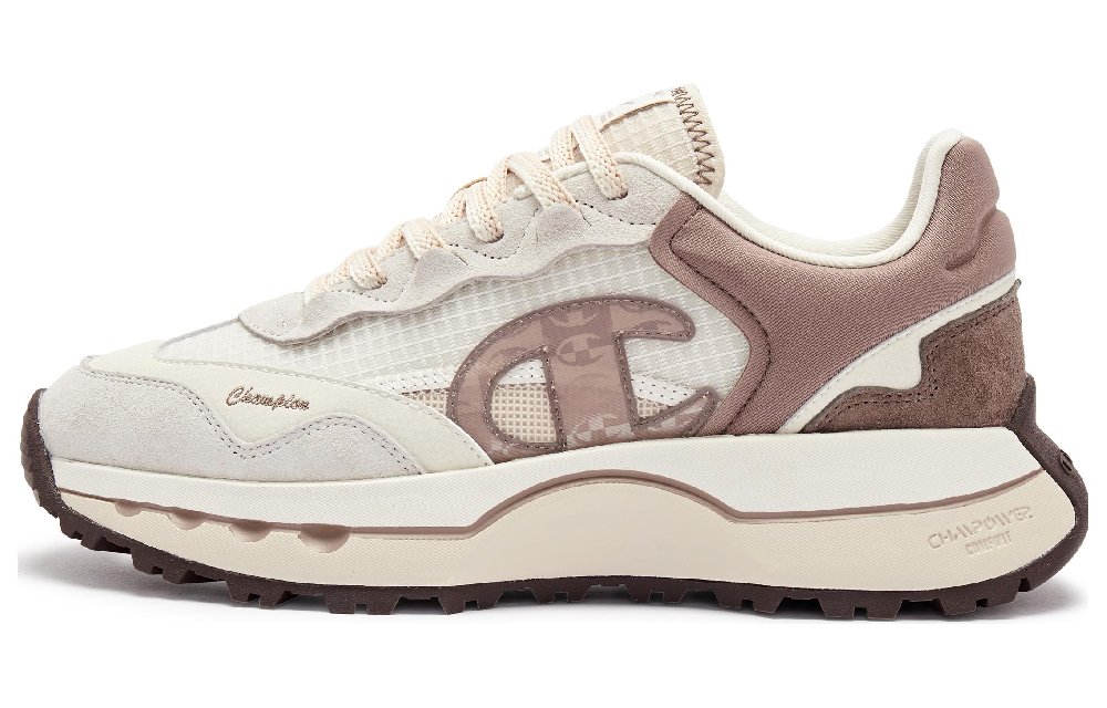 Champion Anti-Slip Wear-Resistant Low-Top Running Shoes Women's Light Khaki