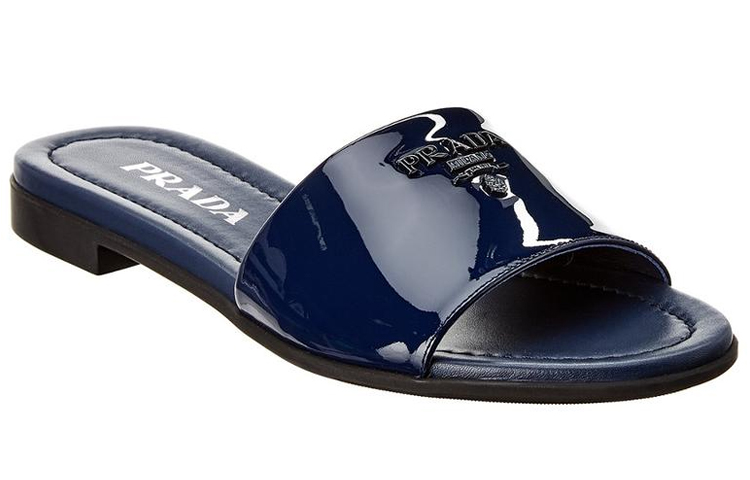 PRADA Quiet Slide Slippers Women's Dark Blue