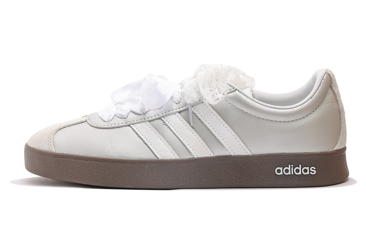 Adidas Neo VL Court 2.0 Coverage Slip Resistant And Abrasion Resistant Low Top Skateboard Shoes Unisex Silver купить в интернет-магазине Yoocart с быстрой доставкой по России.