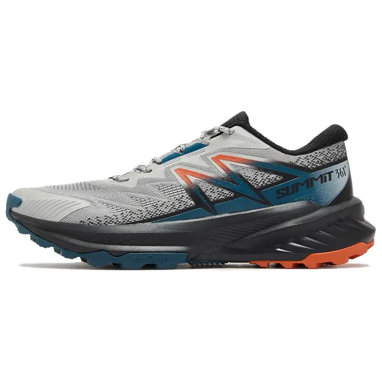 361° Anti Slip Wear Resistant Low Top Casual Running Shoes Men's Gray Black Blue