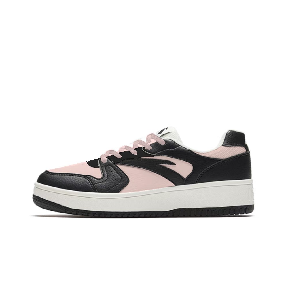 Anta Life Collection Anti-Slip And Wear-Resistant Lightweight Low-Top Skateboard Shoes Women's Black Pink