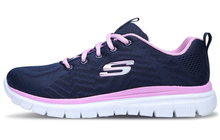 Skechers Graceful Get Connected Running Shoes Blue/Pink/White Women's