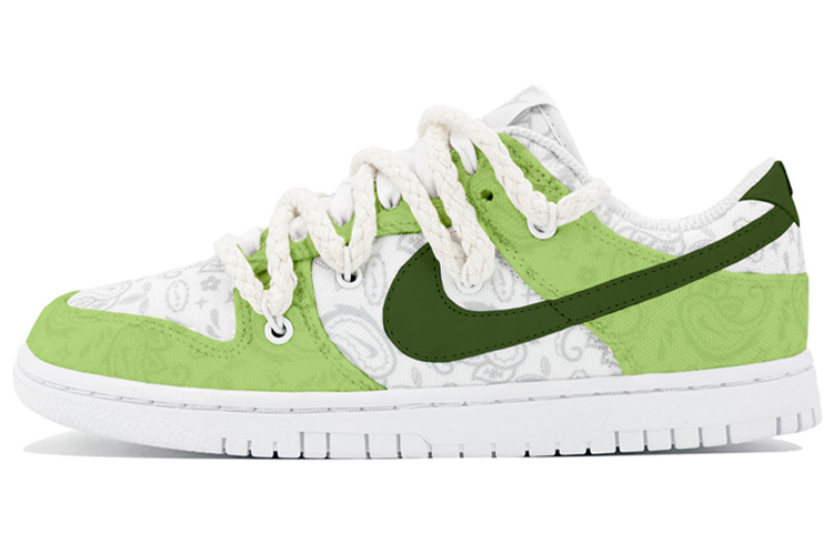 Nike Dunk Low Low-Top Skateboard Shoes Women's Grass Green