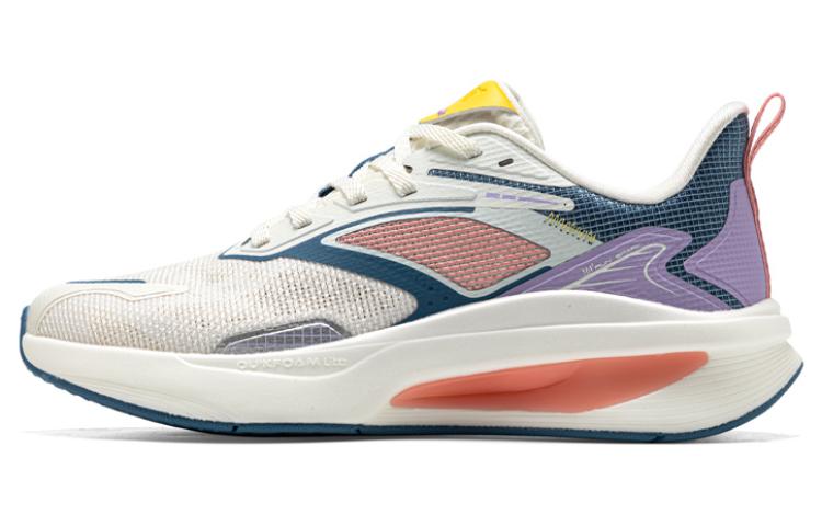 361° Cushioning Low Top Running Shoes Women's White Blue Purple
